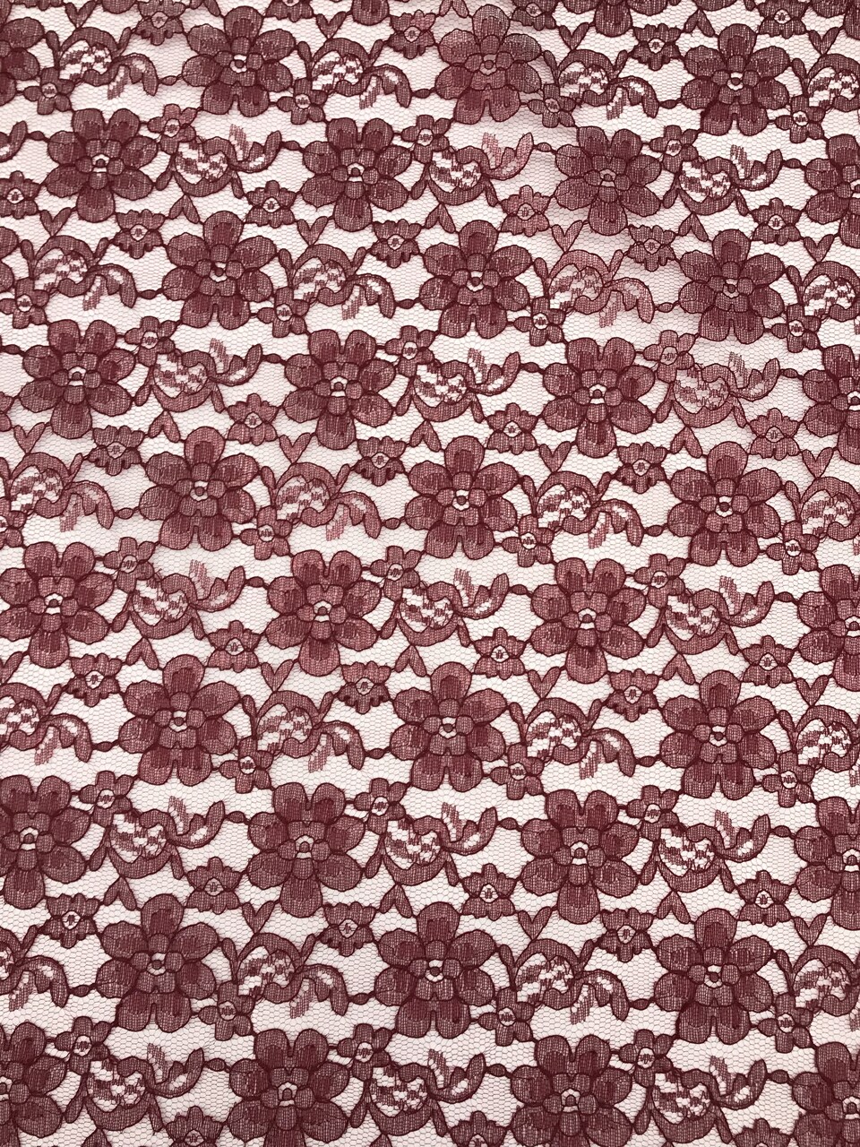 1 Yard Burgundy Rachelle Lace Fabric For Table Runners Curtains Overlays Crafts Decor 58″-60″ Wide